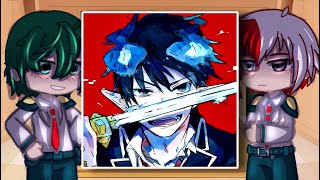 Class 1A React To Blue Exorcist // Ao No Exorcist // Mha // Gacha Club