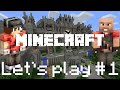 Let's play Minecraft #1 Бомжи бегут в данж