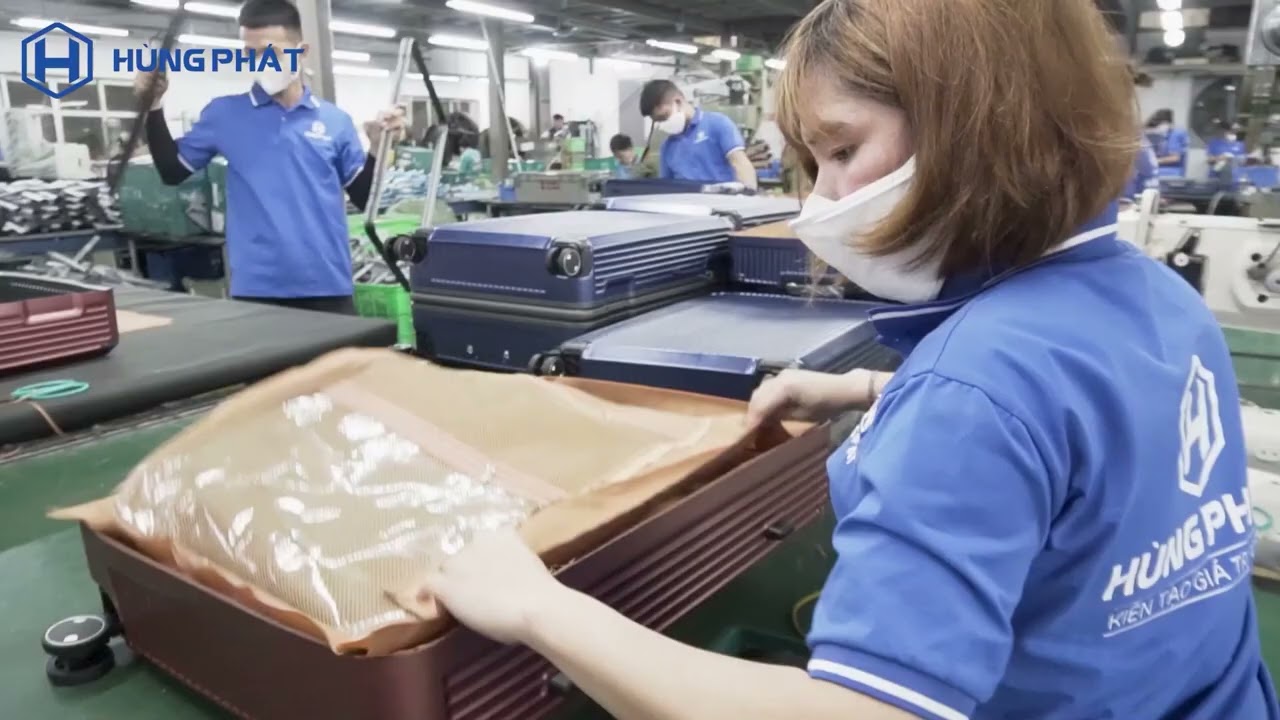 Aluminum frame suitcase HP 8003 production line