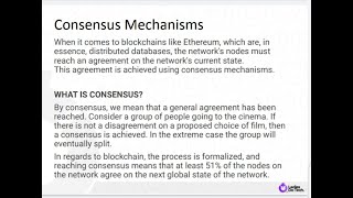 W3L X  SCA Bootcamp  - Consensus Mechanisms