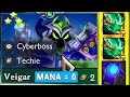 Lucky Build 2x Radiant Shojin Veigar ⭐⭐⭐ 3 Star = 0 Mana | ft. 8 Techie 4 Cyberboss | TFT SET 14