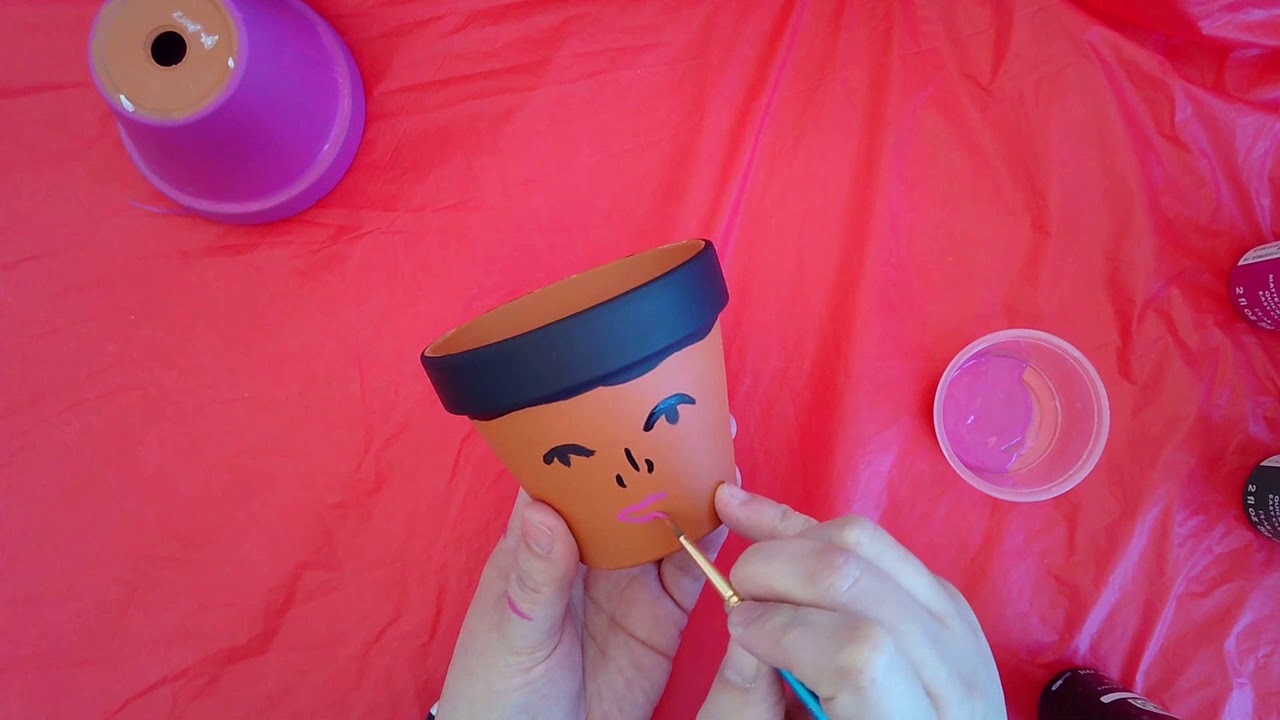 Clay Flower Pot People