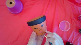 Clay Flower Pot People