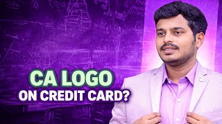 CA Logo on Credit Card  | CA and CMA INTER | INCOME TAX | Free