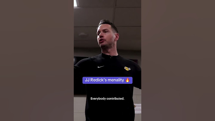 JJ Redick after the Lakers’ win vs. the Nuggets 🗣️ (via @Lakers/TT)