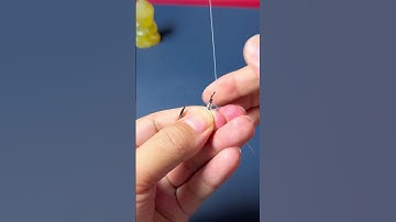 Cách buộc lưỡi câu cá diếc, cá chép, cá rô siêu tốc, bền chắc 😍 🐟 🎣 #fishing #shorts #cauca