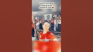 Momen Mega senyum ceria, saat kunjungi Pusat pendidikan anak Manisa BBSK.🇹🇷