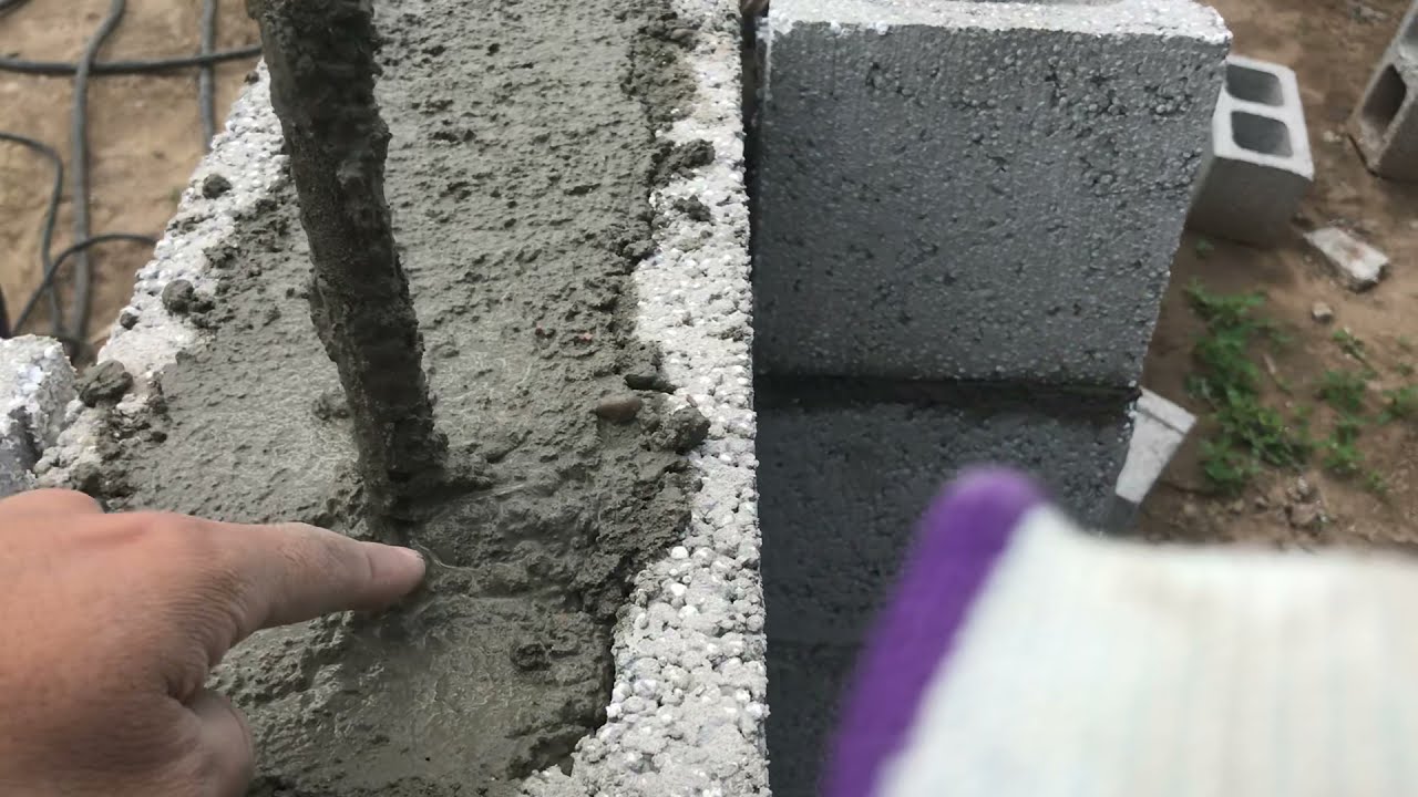 Бюджетное строительство. Часть 8. Заливка армопояса - YouTube