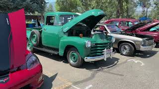 We entered Gary's 55 Chevy Series 1 pickup into the Rathdrum Days Car Show - and WE WON BEST TRUCK!