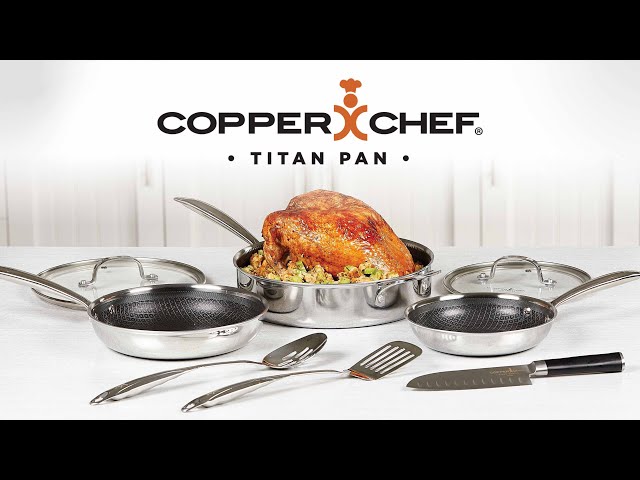 Copper Chef Titan Pan, Try Ply Stainless Steel Non-Stick Frying