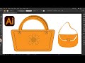 Adobe Illustrator Bag Logo Design Tutorial | Handbag Logo Design in Illustrator