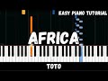 Toto Africa Easy Piano Tutorial Toto Africa Easy Piano Tutorial