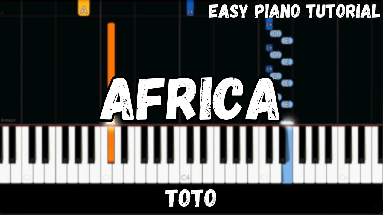Toto - Africa (Easy Piano Tutorial)