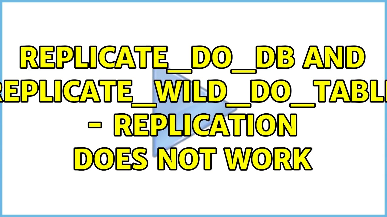 Replicate do db and replicate wild do table replication does not work