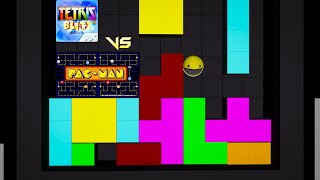 Pacman in Tetris World | Pacmna vs Tetris | Pacman 3D in Tetris 3D Animation | Rkimagination