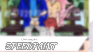 -{ SPEEDPAINT }- My Commission anime chibi couple