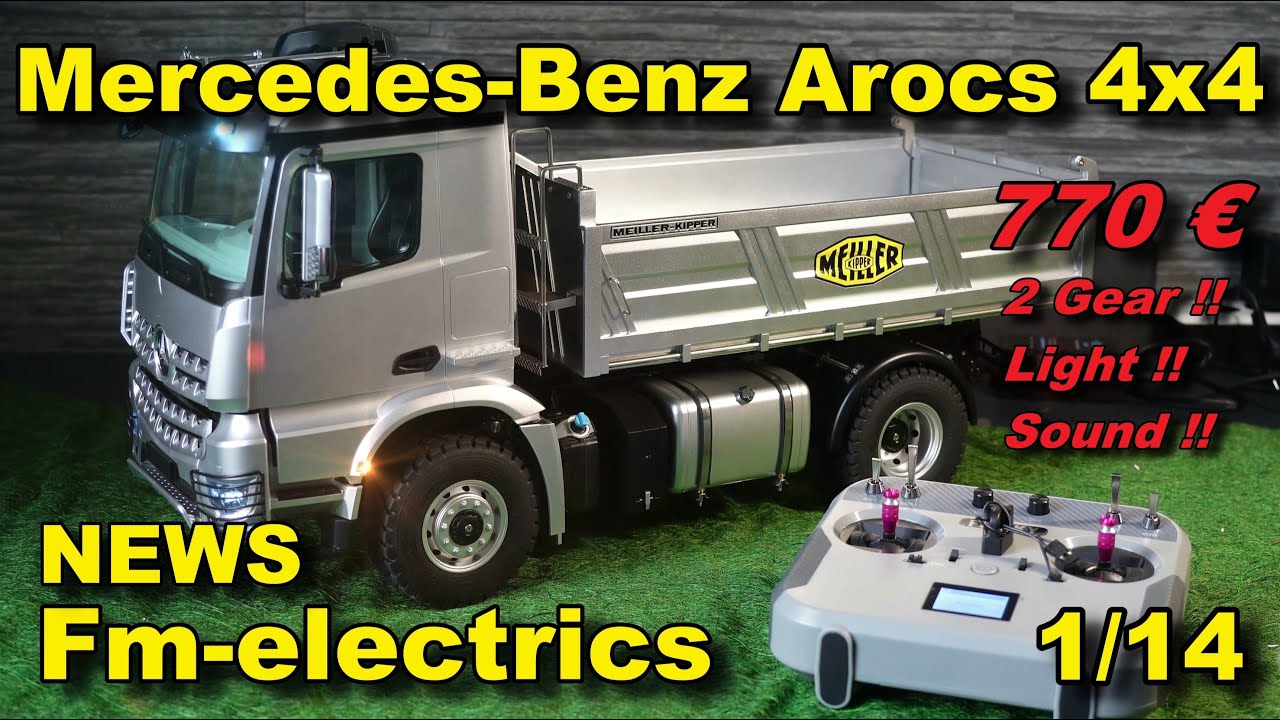 NEW Mercedes-Benz Arocs LKW 4x4 RC FM Electrics Unboxing / Kabolite K5701 !!!
