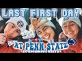 My LAST FIRST DAY of COLLEGE 2021 *online* Penn State | healthy eating &amp; full workout