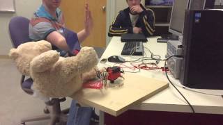 Robot arm attacking teddy bear screenshot 3