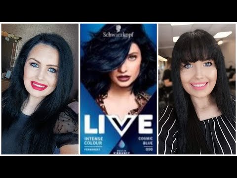 Live Hair Dye Cosmic Blue Review & Demo - YouTube