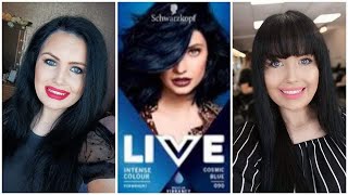 Live Hair Dye Cosmic Blue Review & Demo