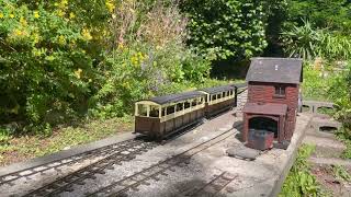 16mm Vale of Rheidol locos running on the Llechfan Garden Railway, 17th July 2022