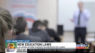 La. legislature passes numerous education laws ahead of 2023-24 school year