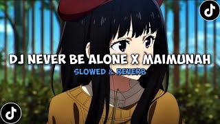 DJ NEVER BE ALONE X MAIMUNAH OLD TIKTOK ( Slowed & Reverb ) 🎧