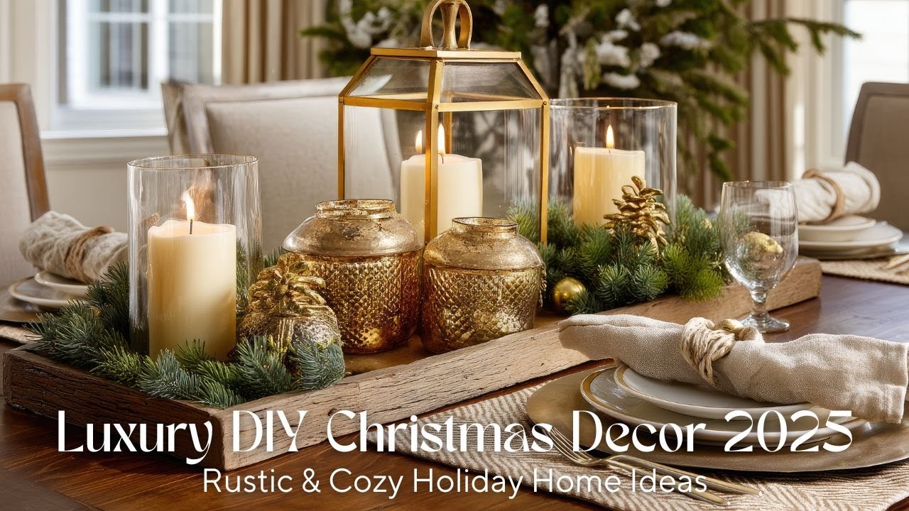 Luxury DIY Christmas Decor 2025 | Rustic & Cozy Holiday Home Ideas