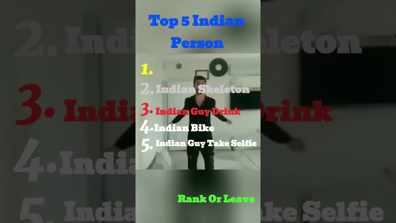 Top 5 Indian Person