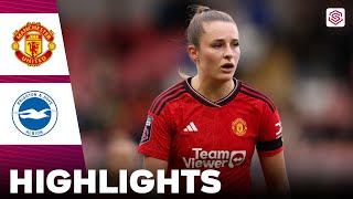 Manchester United vs Brighton | Highlights | FA Women's Super League 04-02-2024