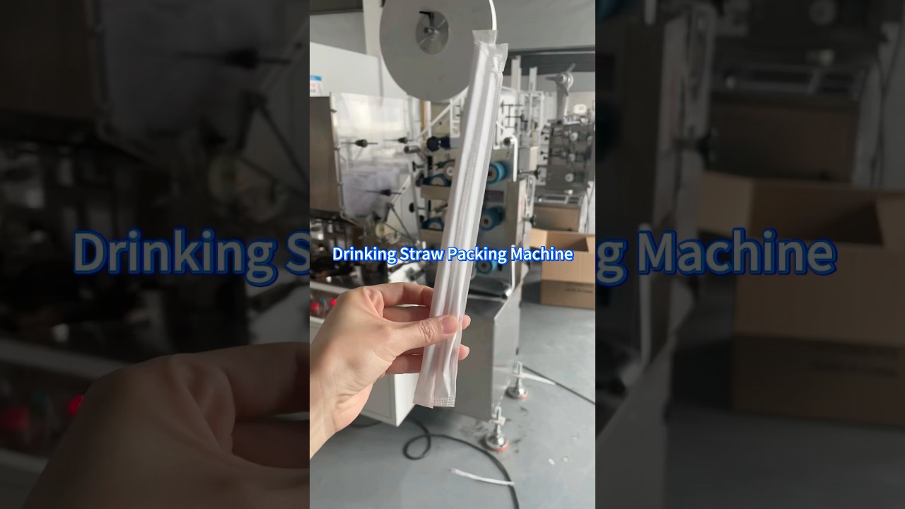 Drinking Straw Wrapping Machine