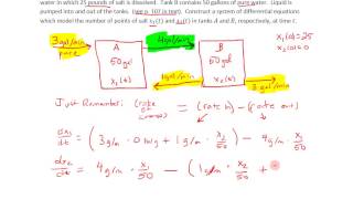 Modeling with Systems of Differential Equations - Section 3.3