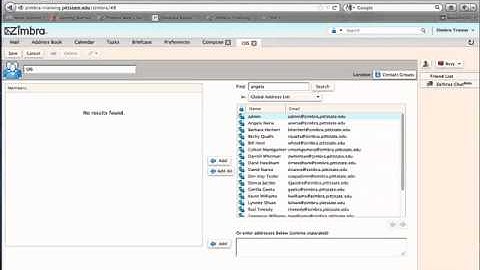 Creating Contact Groups in Zimbra 8