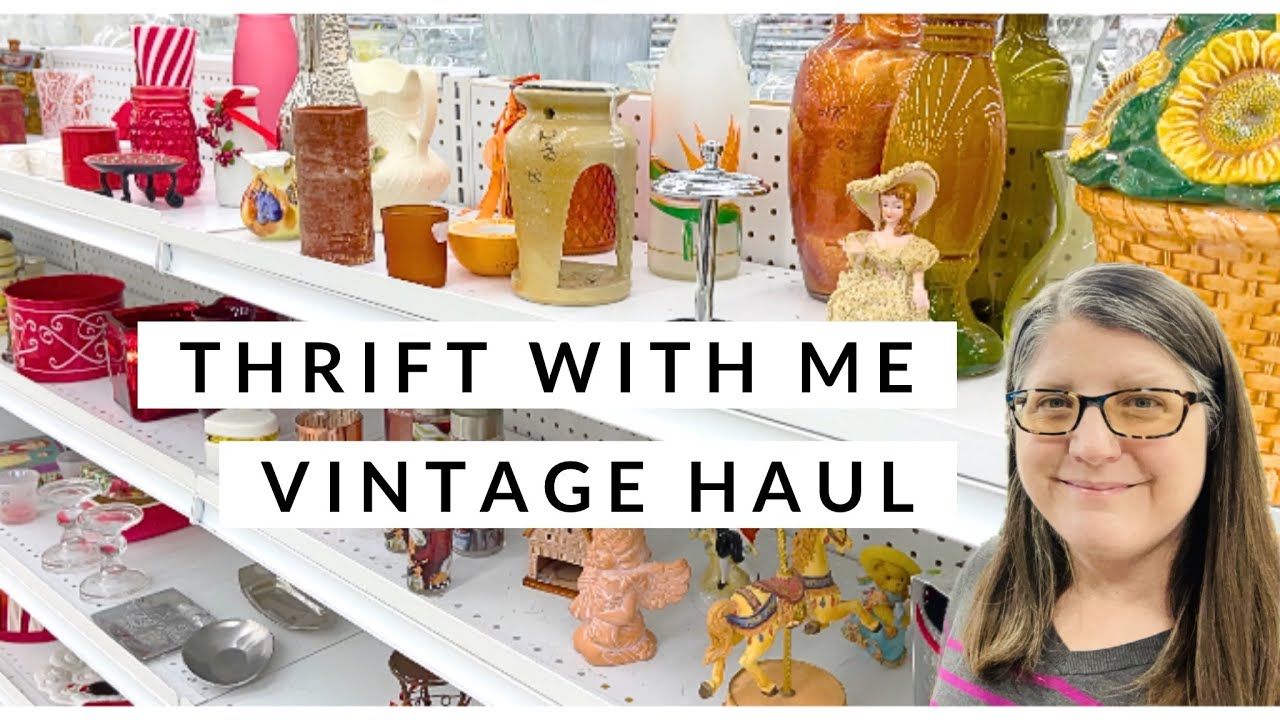 Thrift with Me | Vintage Haul & CHEAP Craft Supplies