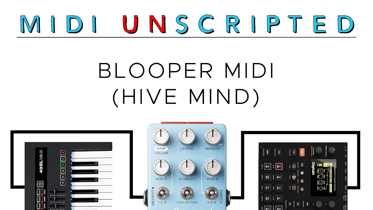 Blooperで外部スイッチとMIDIを同時に使用！お手軽なMidibox