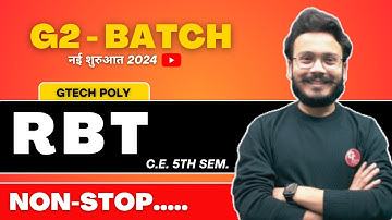 R.B.T. | Maha Marathon | G2 Batch | Bteup Exam 2023-24 | Polytechnic | Civil Engineering