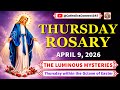 Today Holy Rosary 💜 Thursday, April 9, 2026 💜 Luminous Mystery of the Rosary