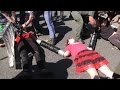 #StopTrump Protesters Lock Themselves to Ladders to Block Traffic Outside Trump Rally in Washington