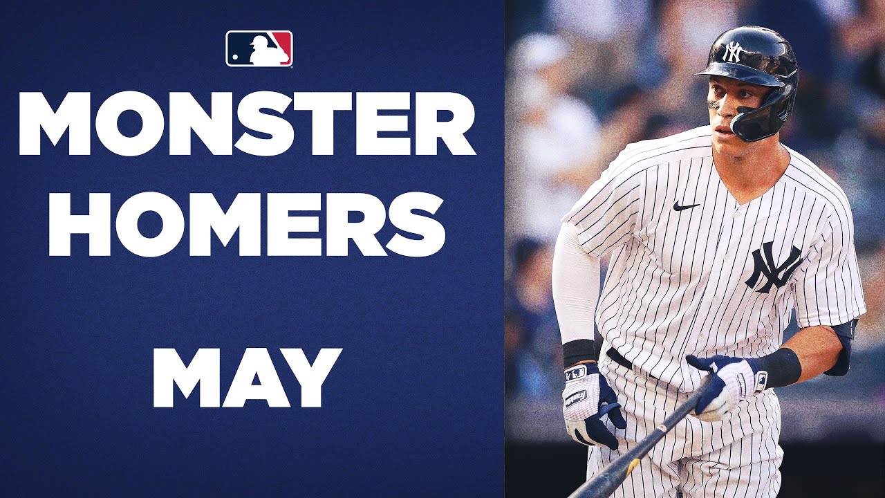 The MONSTER HOME RUNS of the month!! (Longest Home Runs of May!! Aaron Judge, Yordan Alvarez, etc.)