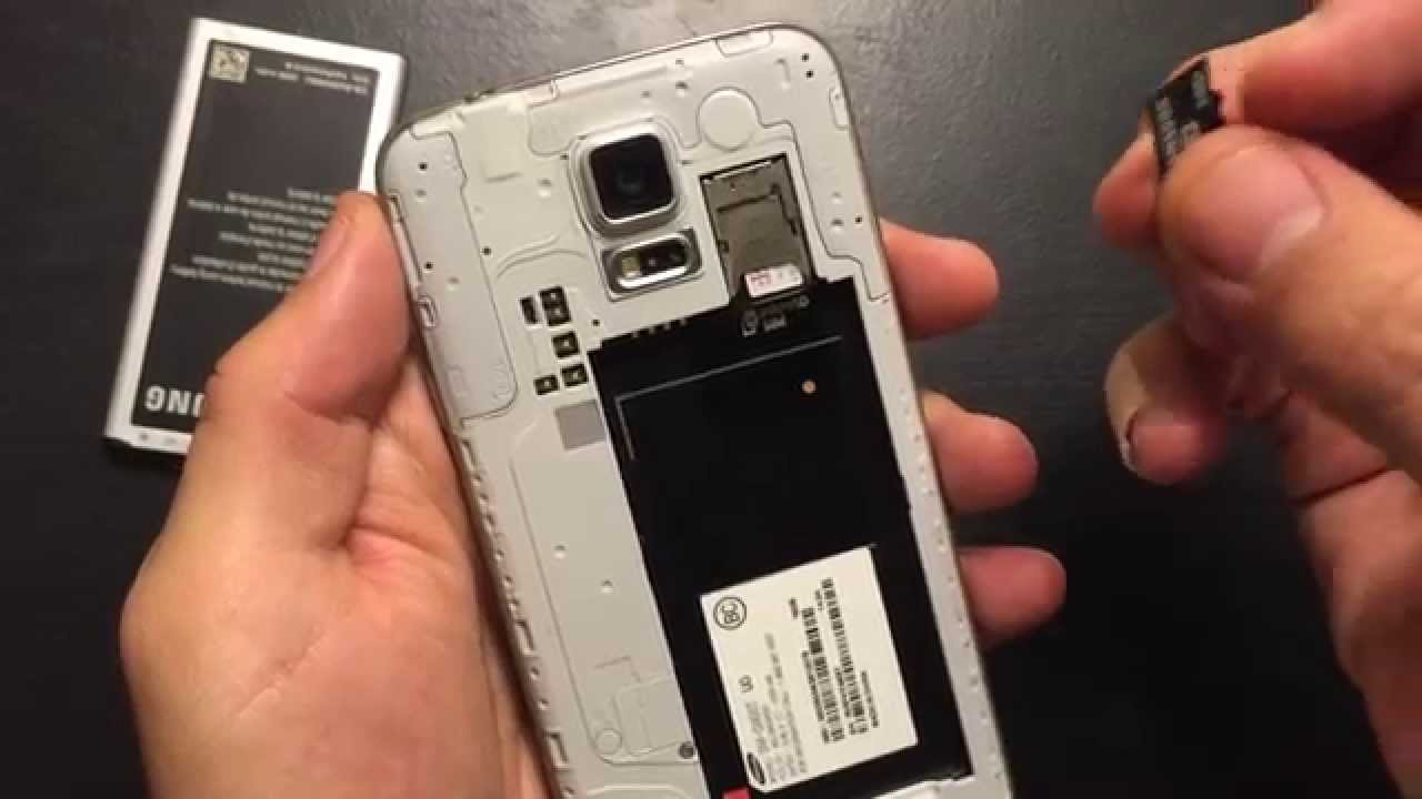 Galaxy S5 How To Insert Put In Sim Card Trick To Pop Out Stuck