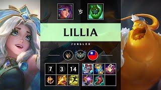 Lillia Jungle vs Zac - TW Challenger Patch 25.09