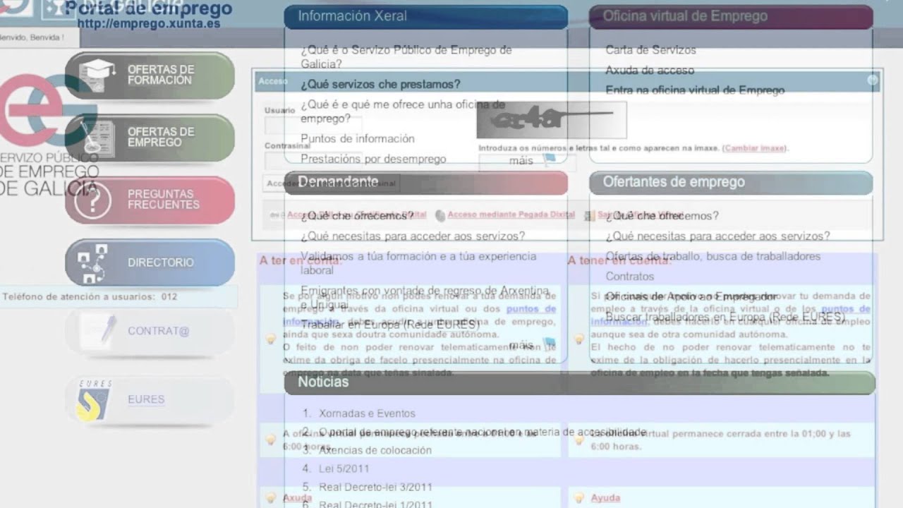 Capitulo 0 - Introducción al Portal de Emprego de la Xunta de Galicia