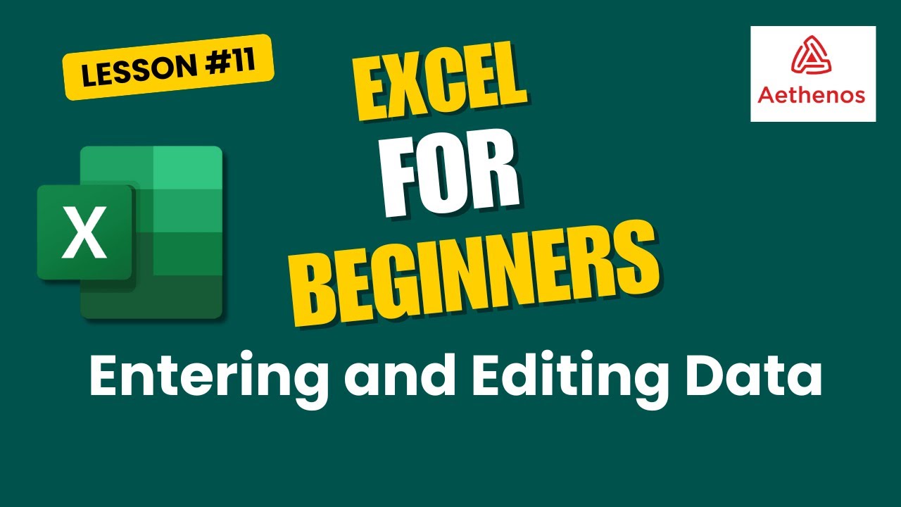 Entering and Editing Data - YouTube