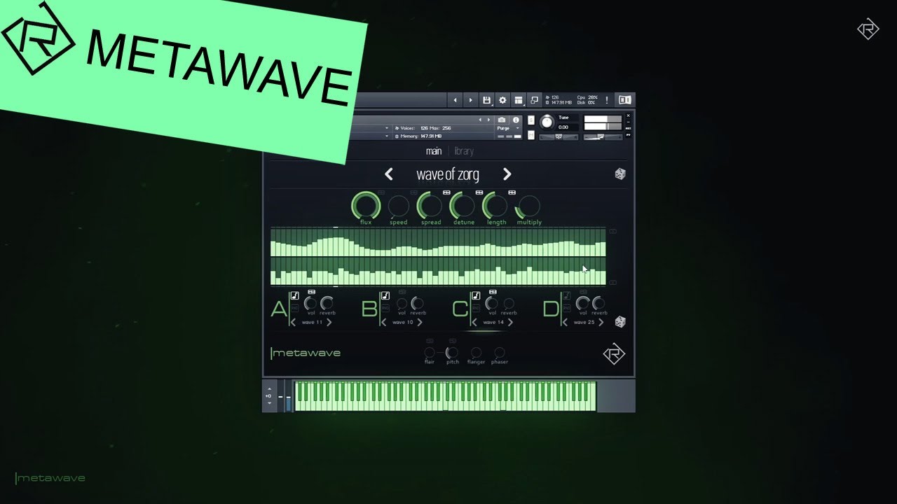 KONTAKT音源 シンセサイザーサンプリング音源HDD販売 無料配布】Rigid Audio『METAWAVE』 グラニュラーKontakt音源