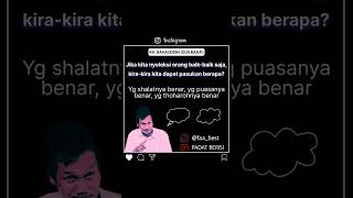 Gus Baha - Tentara islam tak cukup dari orang-orang baik saja
