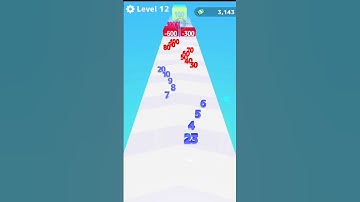 The whole field is filled with numbers - Number Master 3D level -12 #3D #games #youtubeshorts#shorts