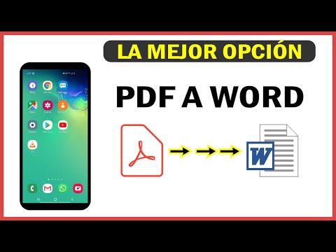 Como Convertir documento PDF a Word desde el Telefono | 2022 | Movil | Celular | Mejor Metodo