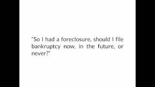 Alabama Foreclosure How Does Bankruptcy Help Me Now