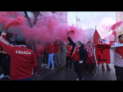 Soccer fans across the country celebrate Canada's return to the World Cup